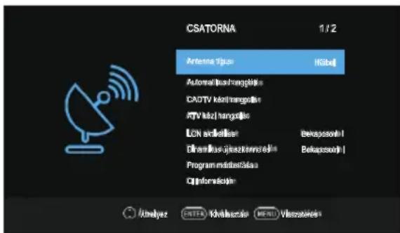 OK ODL 32850HCTB - Channel (Csatorna) menu - 2