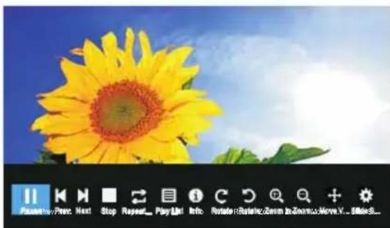 OK ODL 32850HCTB - When playing Photo files: - 1