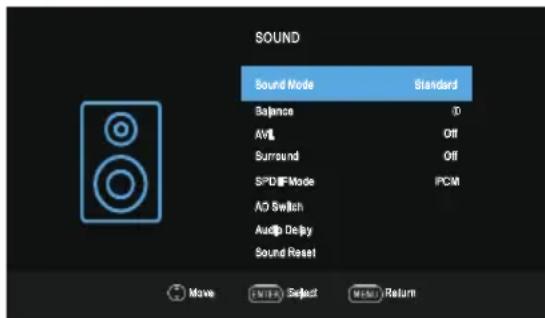 OK ODL 32850HCTB - Sound Menu - 1