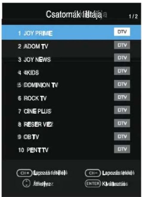 OK ODL 32850HCTB - Channel List (Csatornalista) - 1