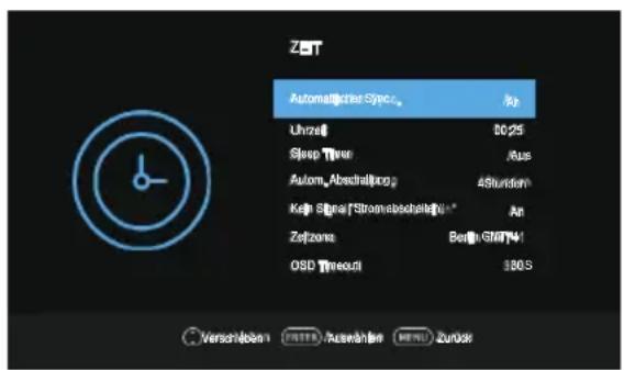 OK ODL 32850HCTB - Time Menu (Uhrzeitmenu) - 1