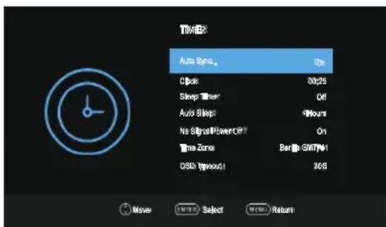 OK ODL 32850HCTB - Time Menu - 1