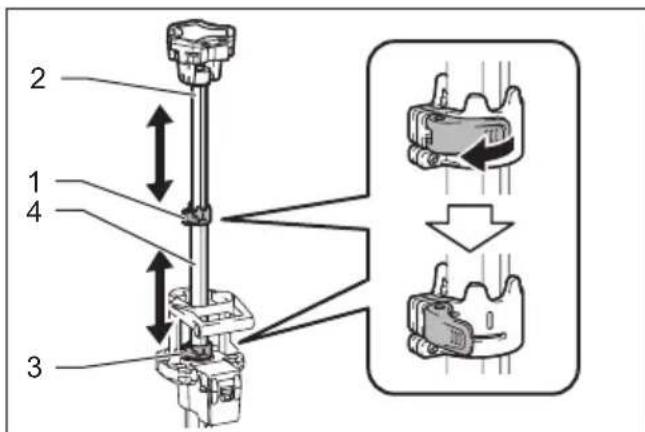 MAKITA DML813 - Ajuste de la alta del cebazal de luz - 1
