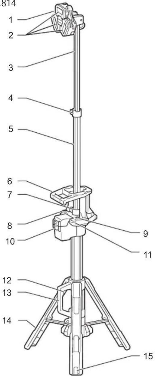 MAKITA DML813 - DESCRÊÇÄO DAS PEÇAS - 2