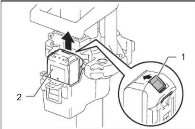 MAKITA DML813 - Cover lock 2. Battery cover - 1