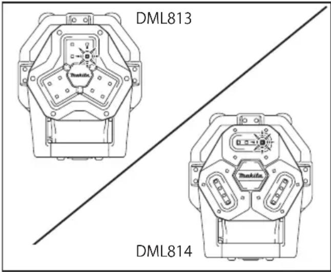 MAKITA DML813 - Modification de la luminosité - 1
