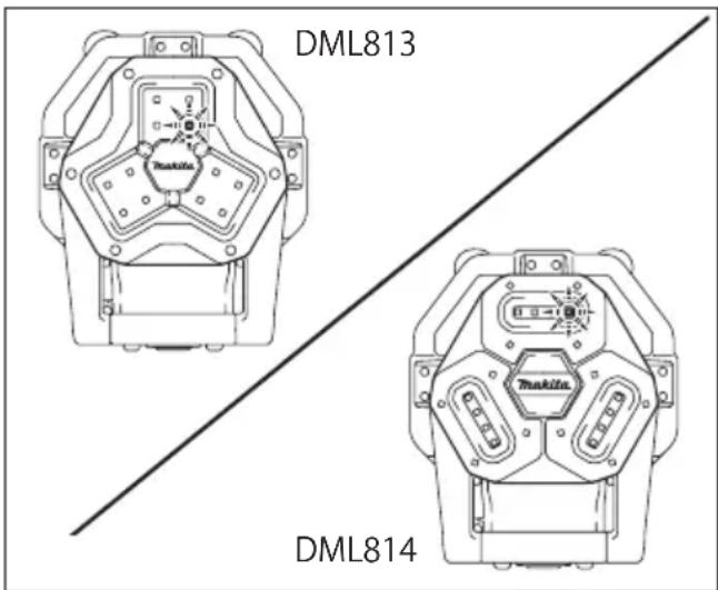 MAKITA DML813 - Cambio del brillo - 1