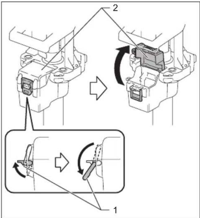 MAKITA DML813 - Instalação ou remoçao da bateria - 1