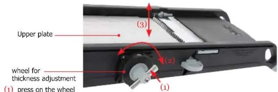 de Buyer Swing Plus 001100 - The thickness adjustment mechanism - 1