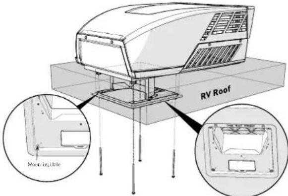 Furrion FACR15SABLAM - Instalación de la caja de distribución de aire - 5
