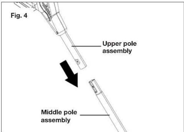 Snow Joe 24VSS13CT - Connecting the Poles - 1