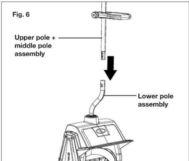 Snow Joe 24VSS13CT - Connecting the Poles - 3