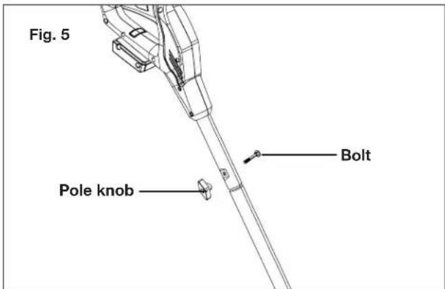 Snow Joe 24VSS13CT - Connecting the Poles - 2