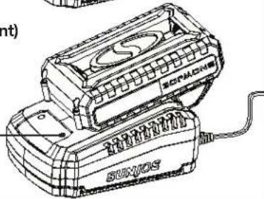Snow Joe 24VSS13CT - Comment charger la batterie - 6