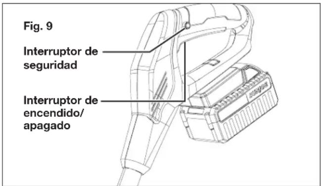 Snow Joe 24VSS13CT - Encendido de la máquina - 2