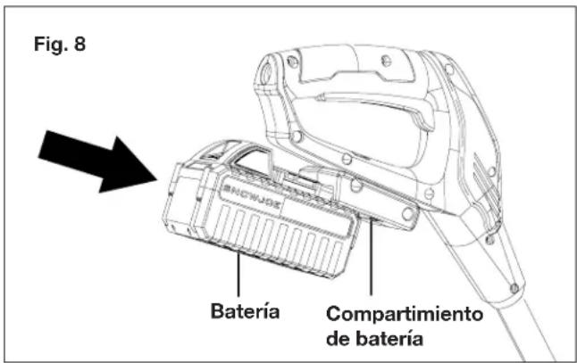 Snow Joe 24VSS13CT - Encendido de la máquina - 1