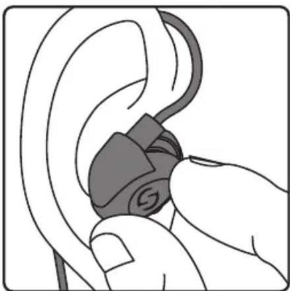 SAMSON Zi100 - Wearing the earphones - 1