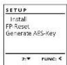 Burg Wächter WS Office 801 E - Menu Administrator / Setup / FP-reset - 1