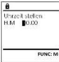 Burg Wächter WS Office 801 E - Menu Administrator/Zeitfunktionen/Uhrzeitstellen - 1