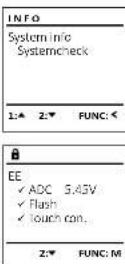 Burg Wächter WS Office 801 E - Info/system check menu - 1