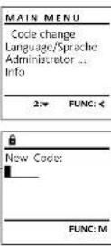 Burg Wächter WS Office 801 E - Menu Codewijziging - 1