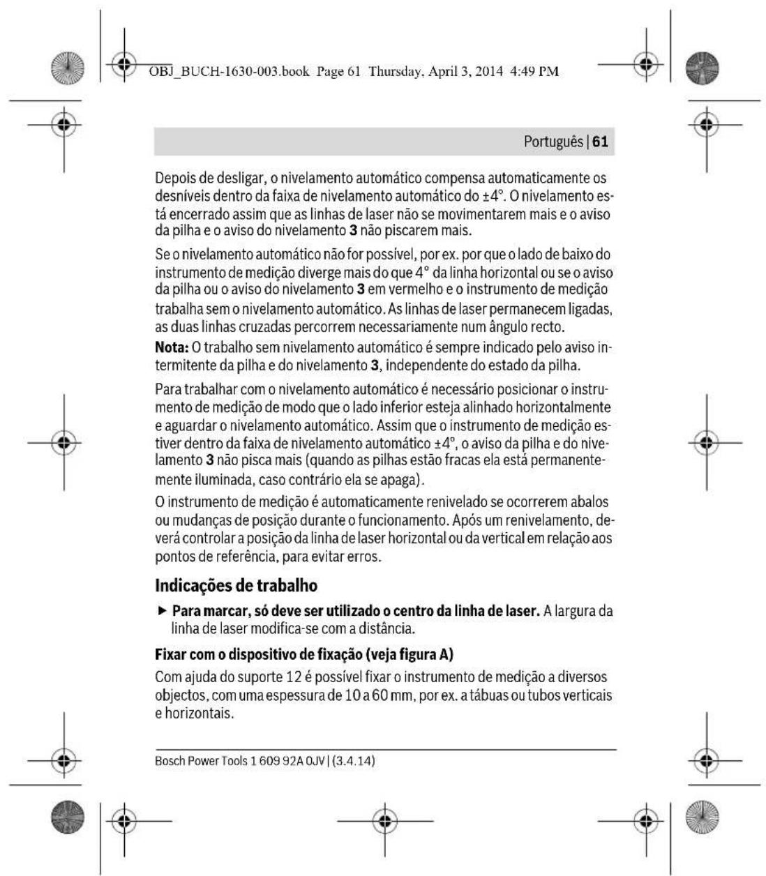 BOSCH Quigo II - Nivelamento automatico - 11