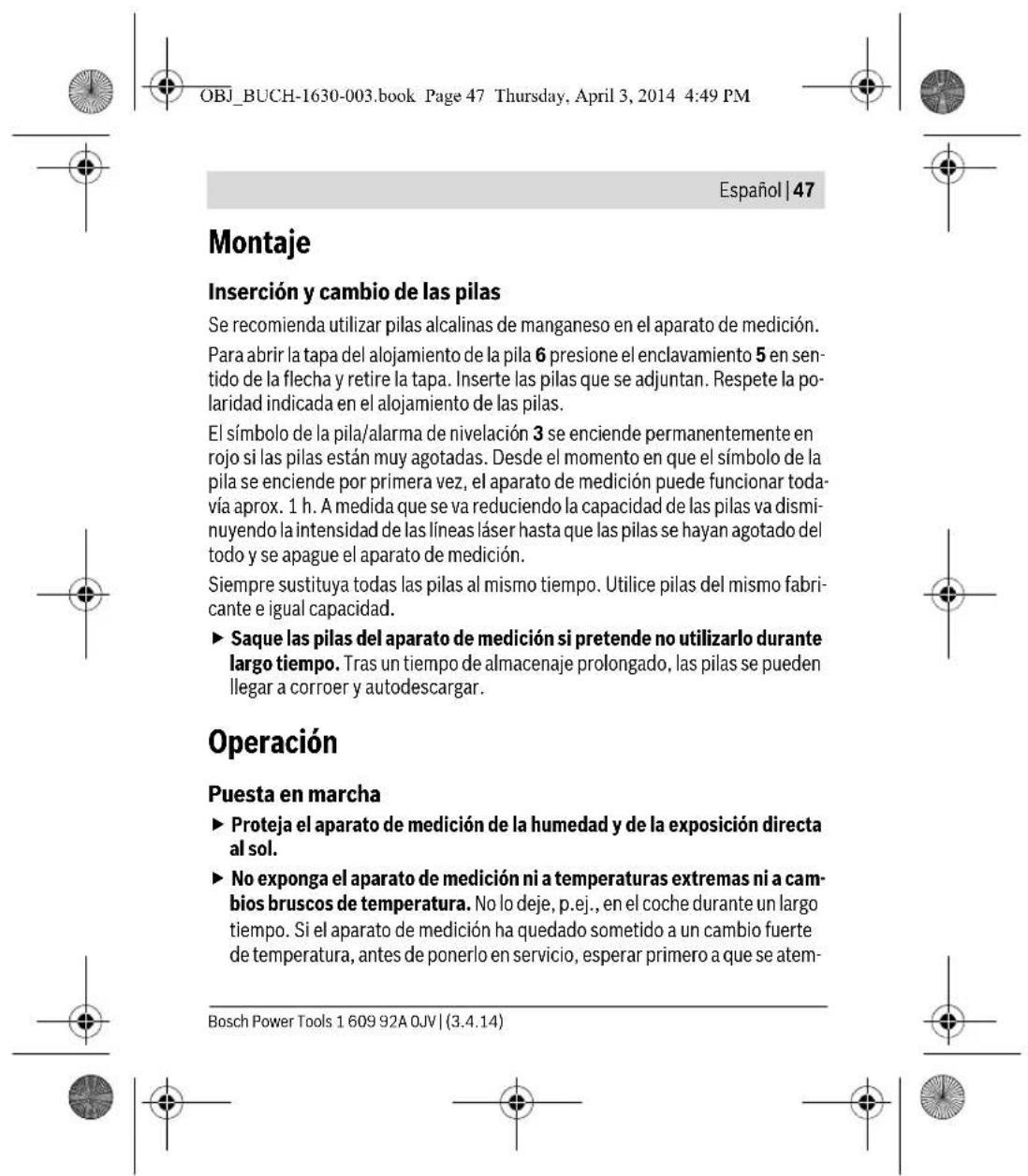 BOSCH Quigo II - Instrucciones de seguridad - 21
