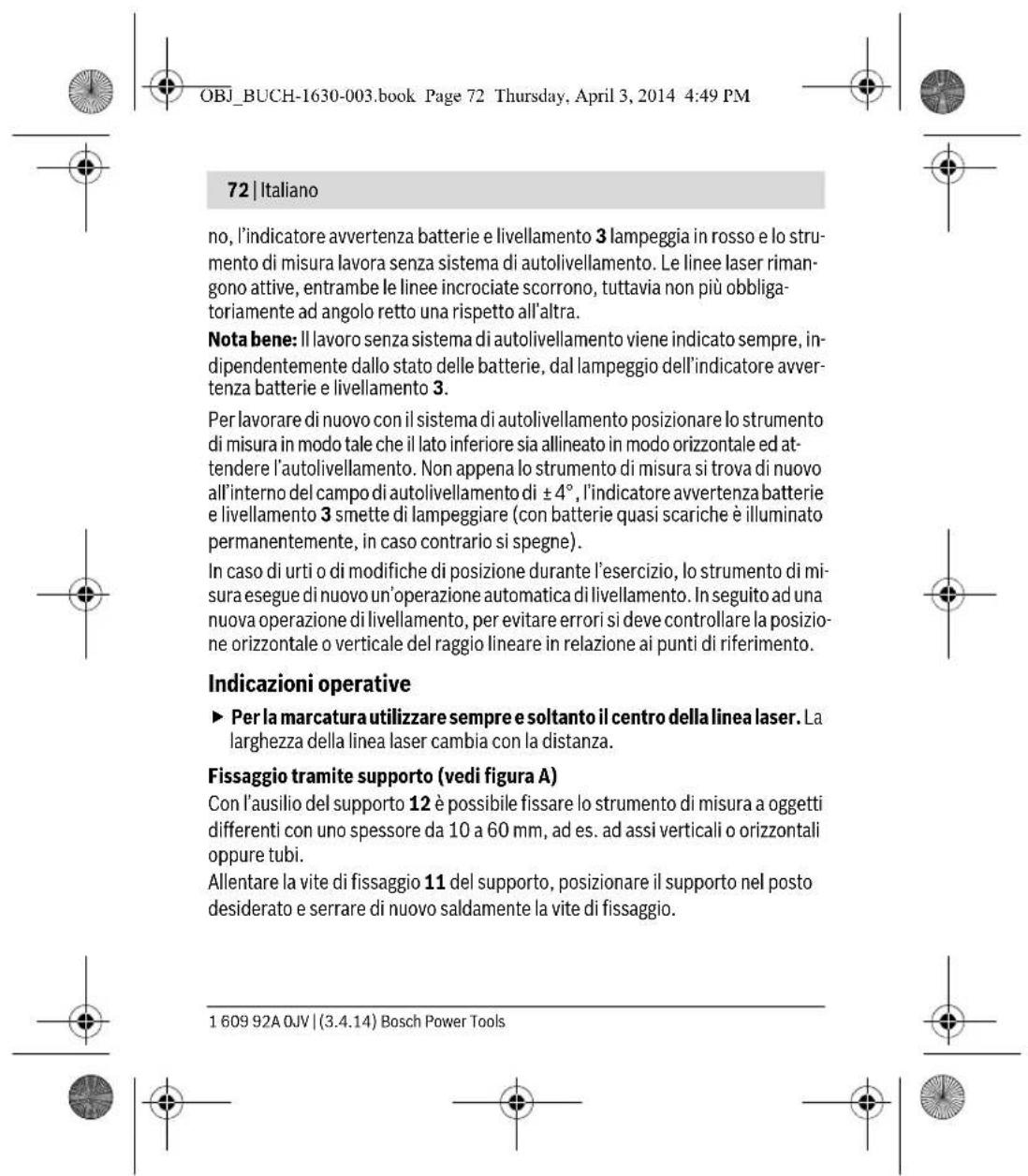 BOSCH Quigo II - Sistema di autolivellamento - 9