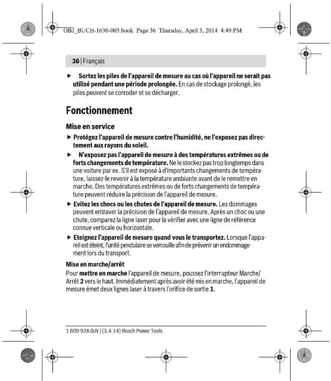 BOSCH Quigo II - Avertissements de sécurité - 15