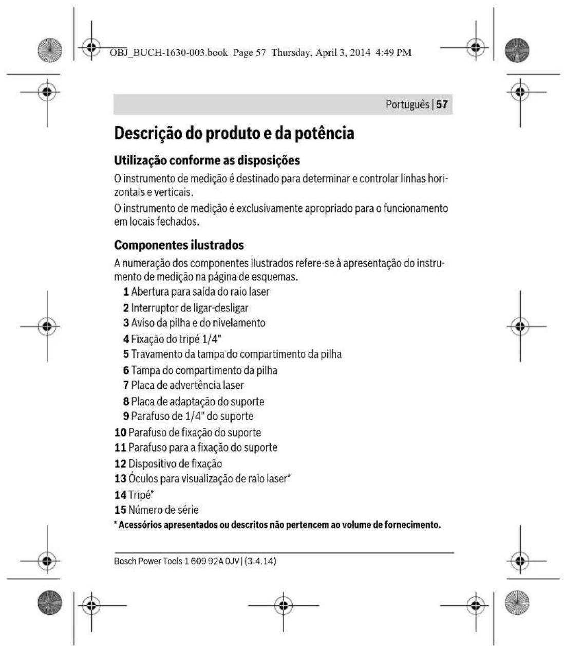 BOSCH Quigo II - Indicações de segurança - 21