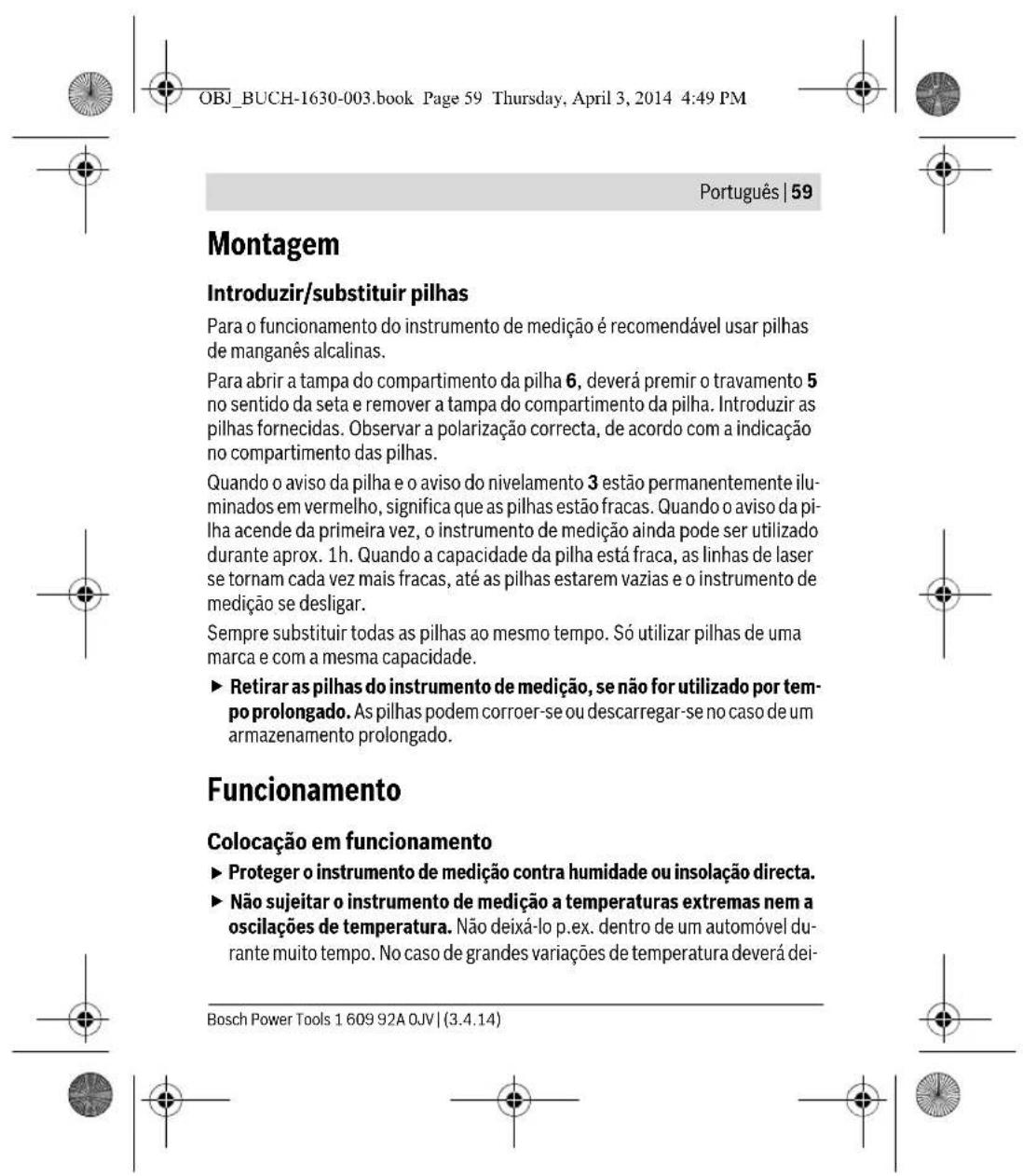 BOSCH Quigo II - Indicações de segurança - 23