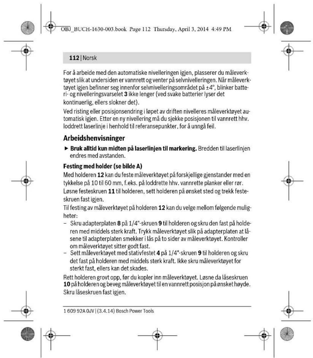 BOSCH Quigo II - Sikkerhetsinformasjon - 31