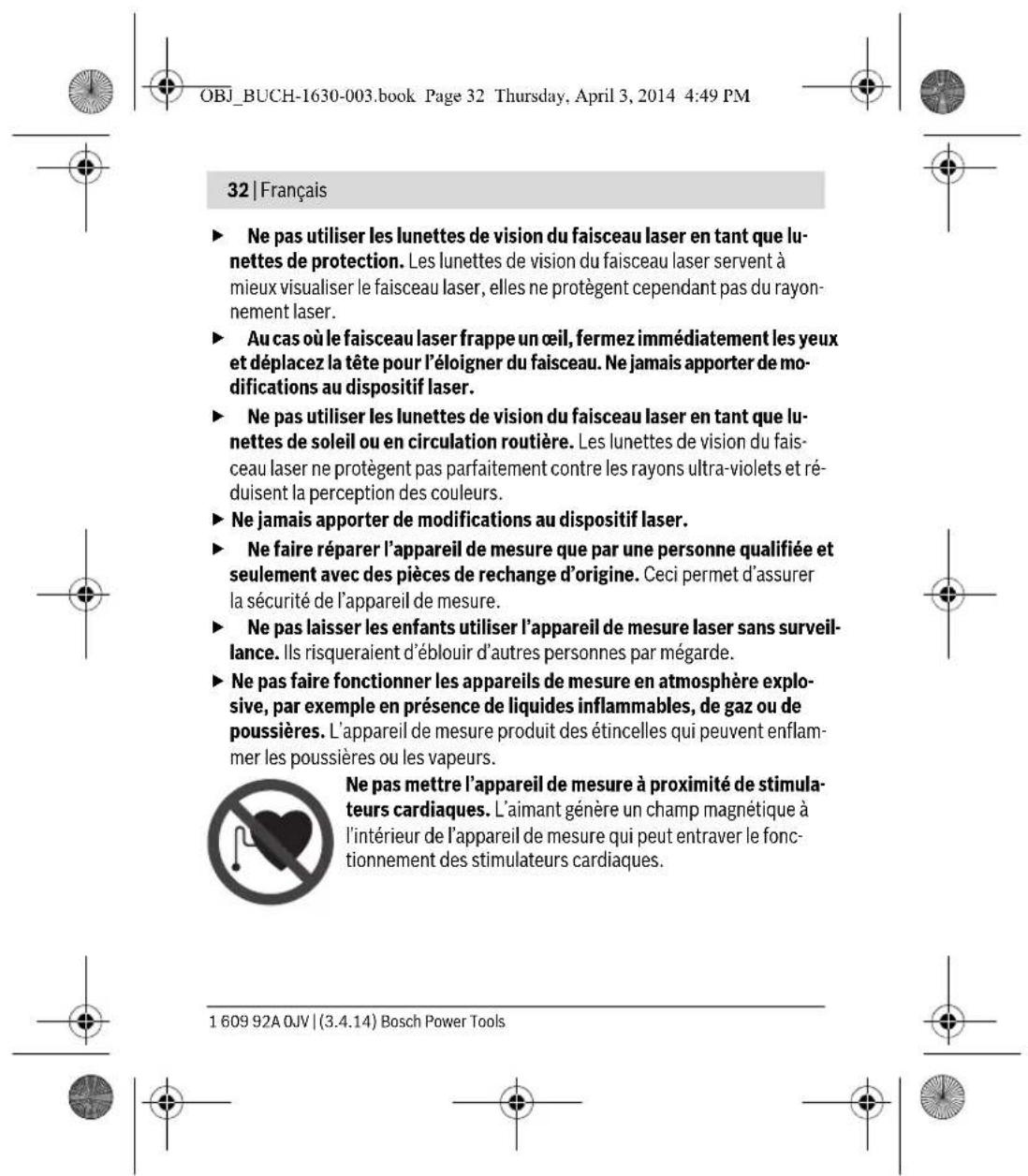 BOSCH Quigo II - Avertissements de sécurité - 11