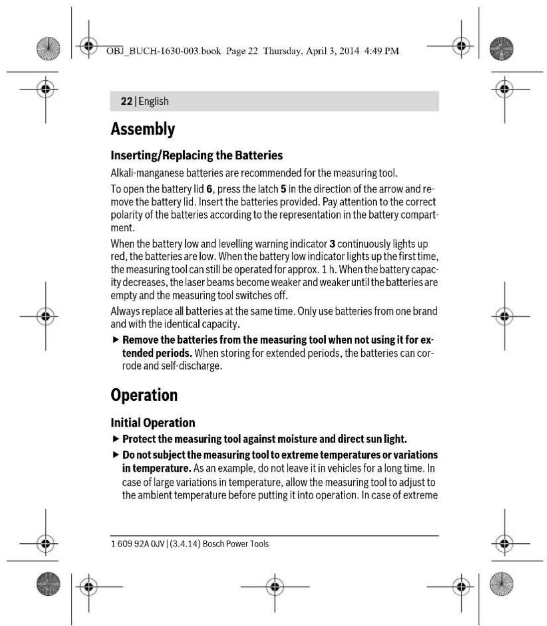BOSCH Quigo II - Safety Notes - 18