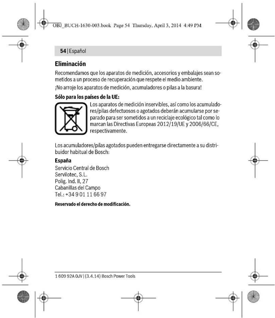 BOSCH Quigo II - Mantenimiento y limpieza - 6