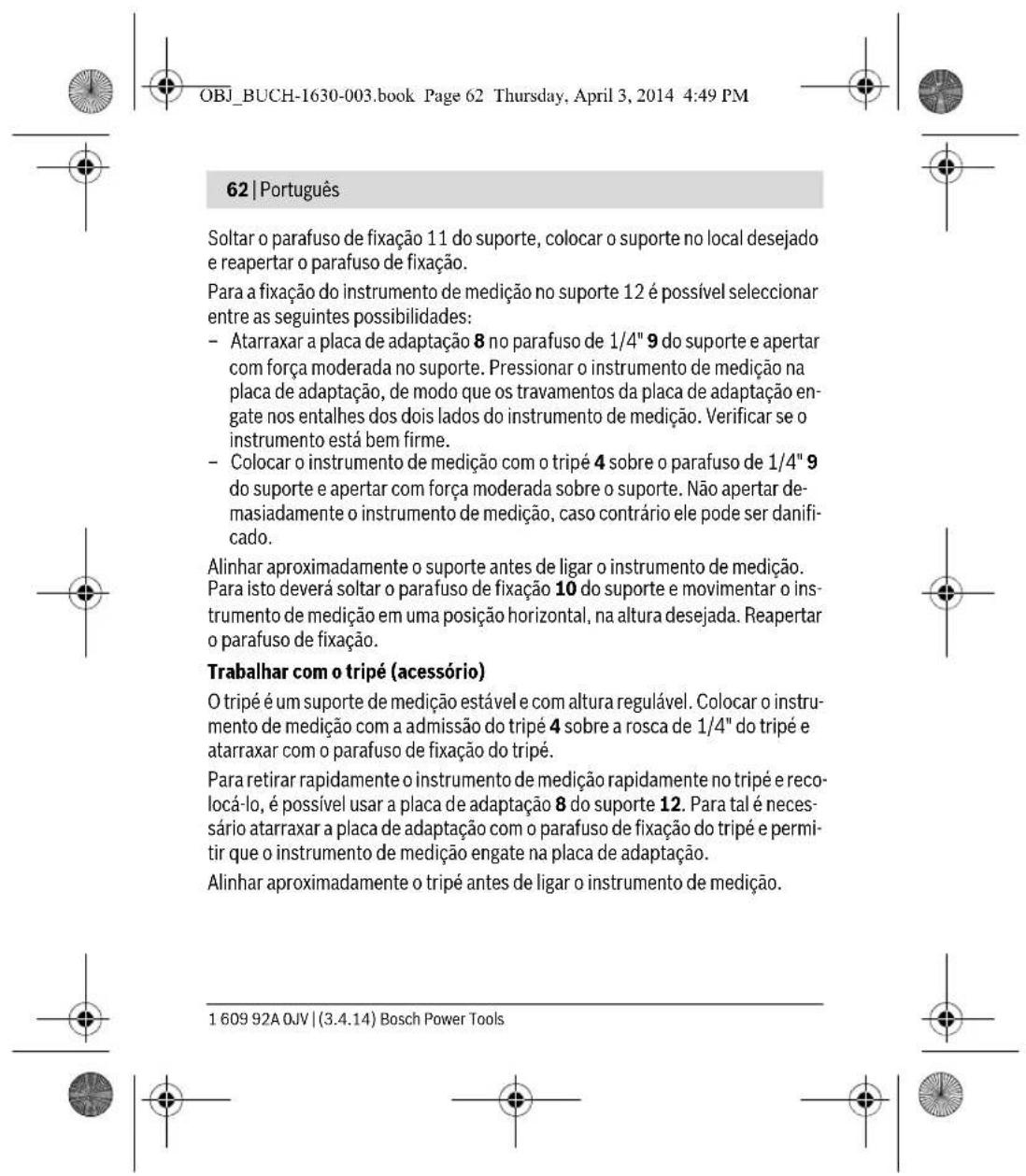 BOSCH Quigo II - Nivelamento automatico - 12