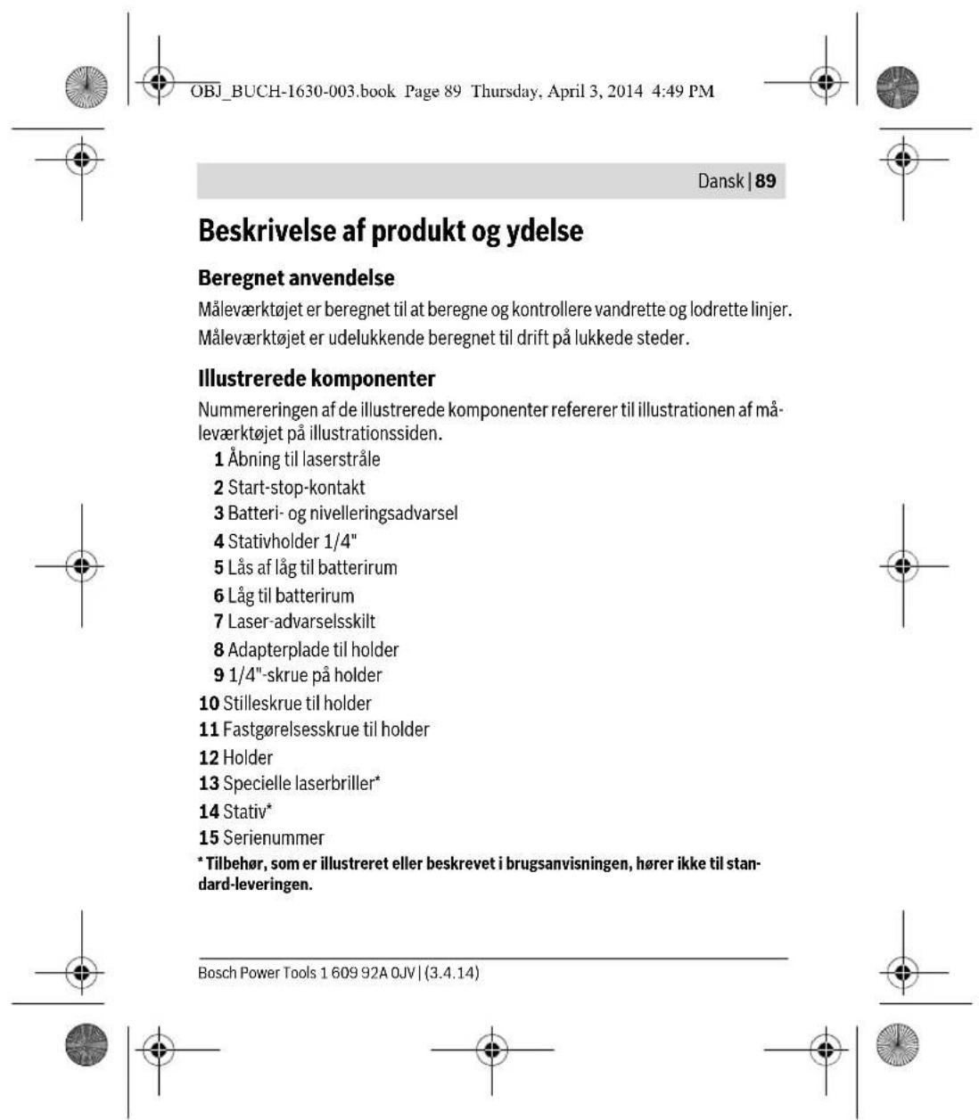 BOSCH Quigo II - Sikkerhedsinstrukser - 14