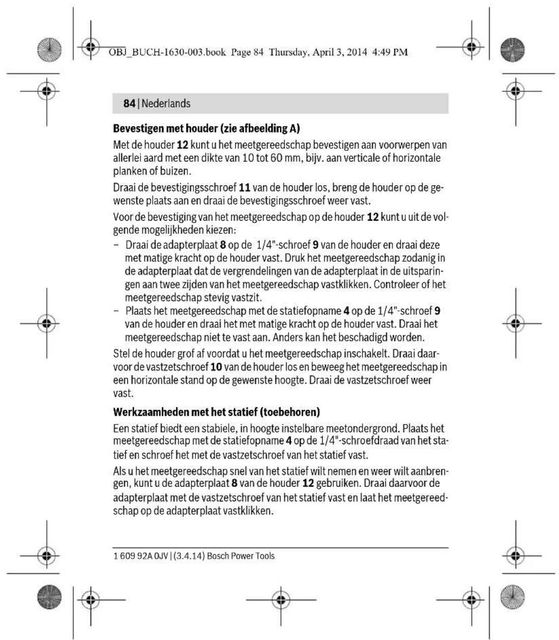 BOSCH Quigo II - Tips voor de werkzaamheden - 2