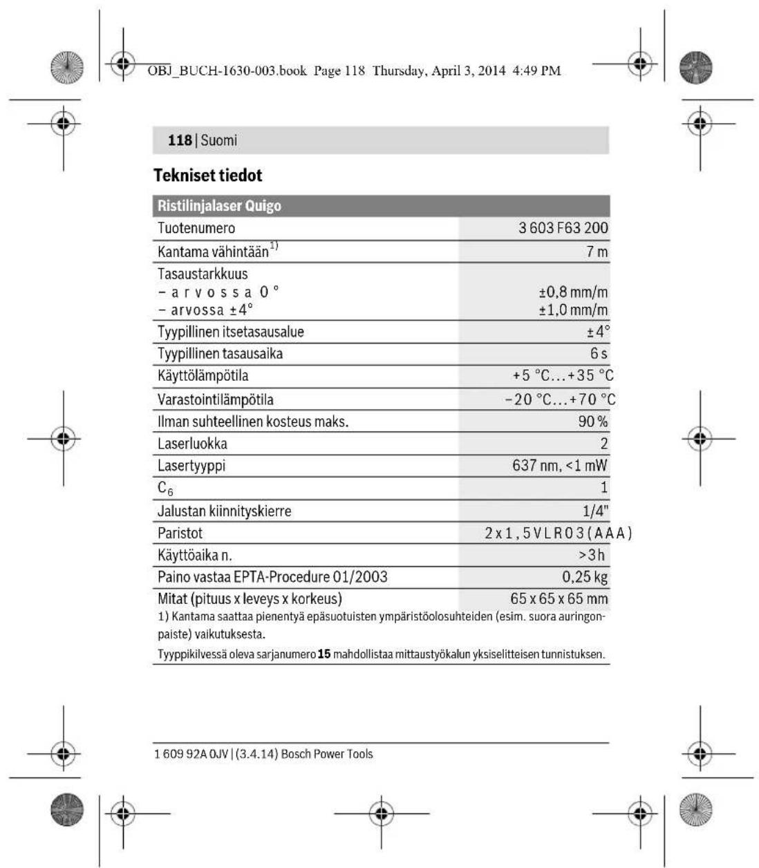 BOSCH Quigo II - 12