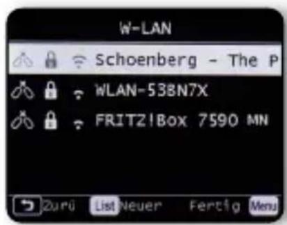 Imperial DABMAN i560 CD - Network selection - 3