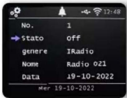 Imperial DABMAN i560 CD - Programmazione delle registrazioni radio - 2