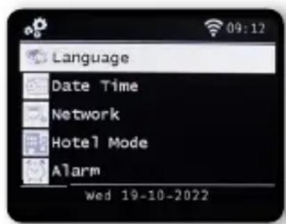 Imperial DABMAN i560 CD - Menu language - 1