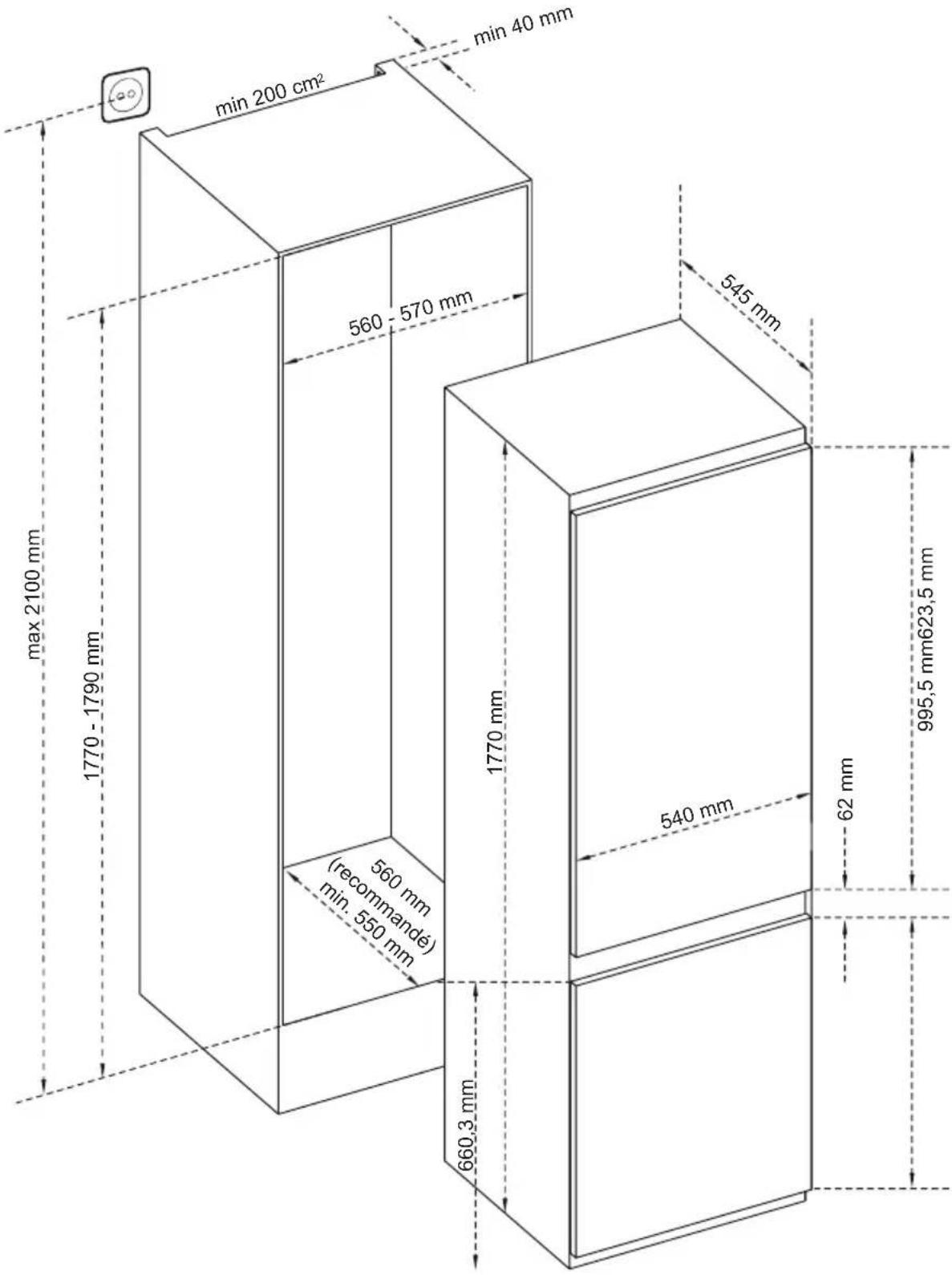 AIRLUX ARI302CA - Dimensions - 1