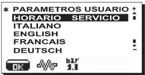 La Cimbali M39 Dosatron TE - Menú Parámetros clientes - 1