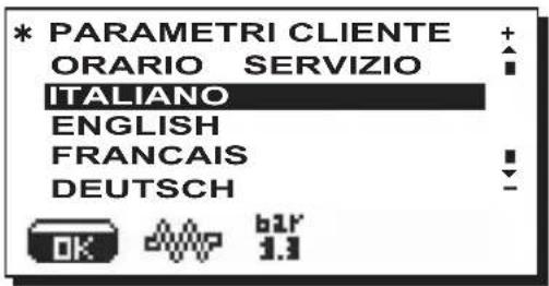 La Cimbali M39 Dosatron TE - Selezione lingua - 1