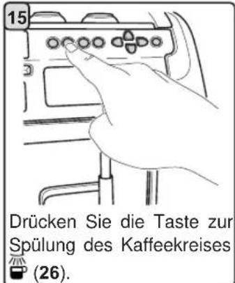 La Cimbali M39 Dosatron TE - EINZELSPÜLUNG: DIE FUNKTION STEHT BEI AUSGABE EINER SPÜLANFRAGE SEITENS DER MASCHINE NICHT ZUR VERFÜGUNG. - 15
