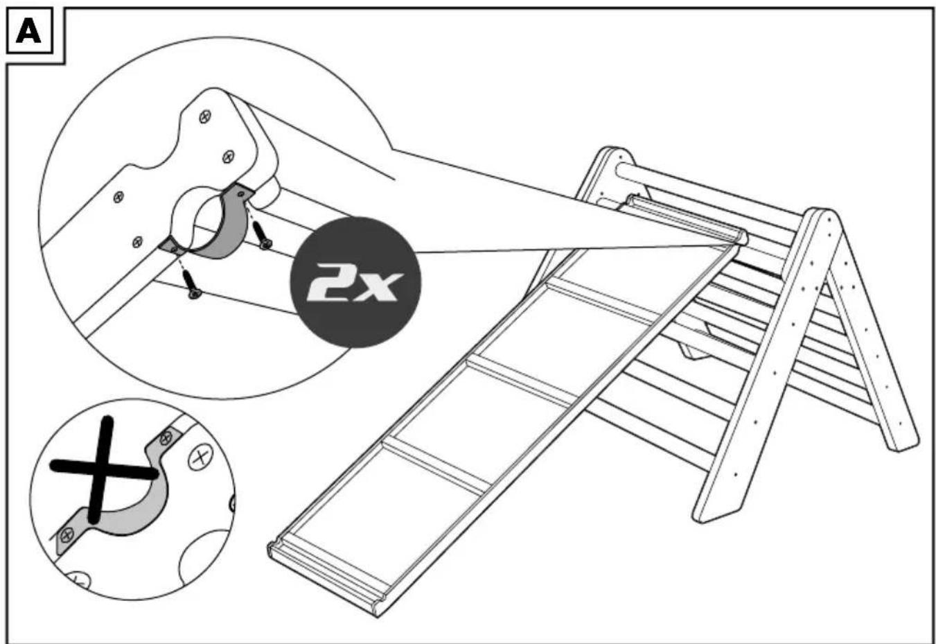Playtive IAN 388021 - SCALA PER ARRAMPICARSIE SCIVOLO 2IN1 - 1