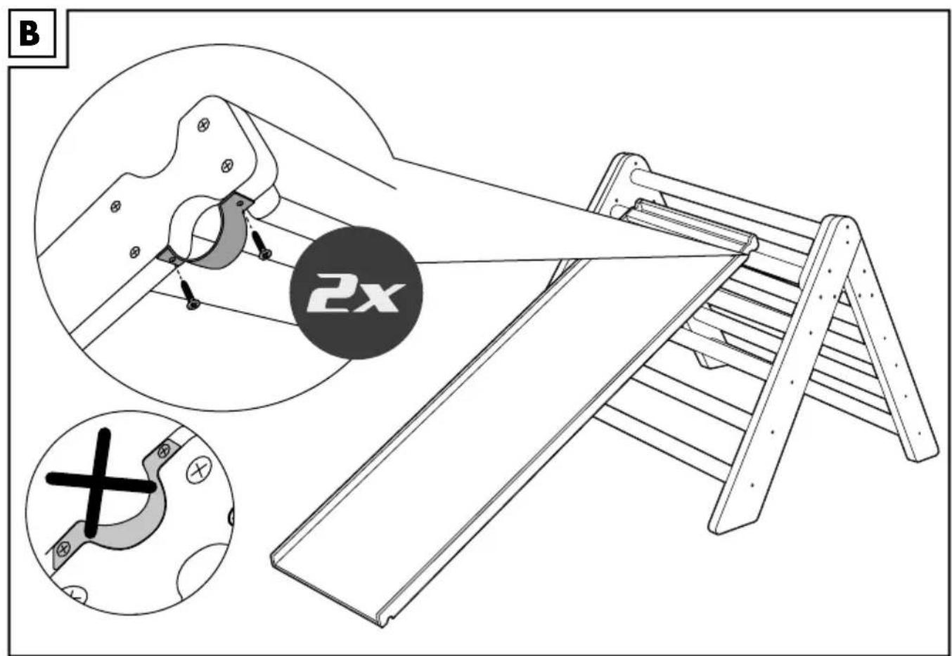 Playtive IAN 388021 - SCALA PER ARRAMPICARSIE SCIVOLO 2IN1 - 2