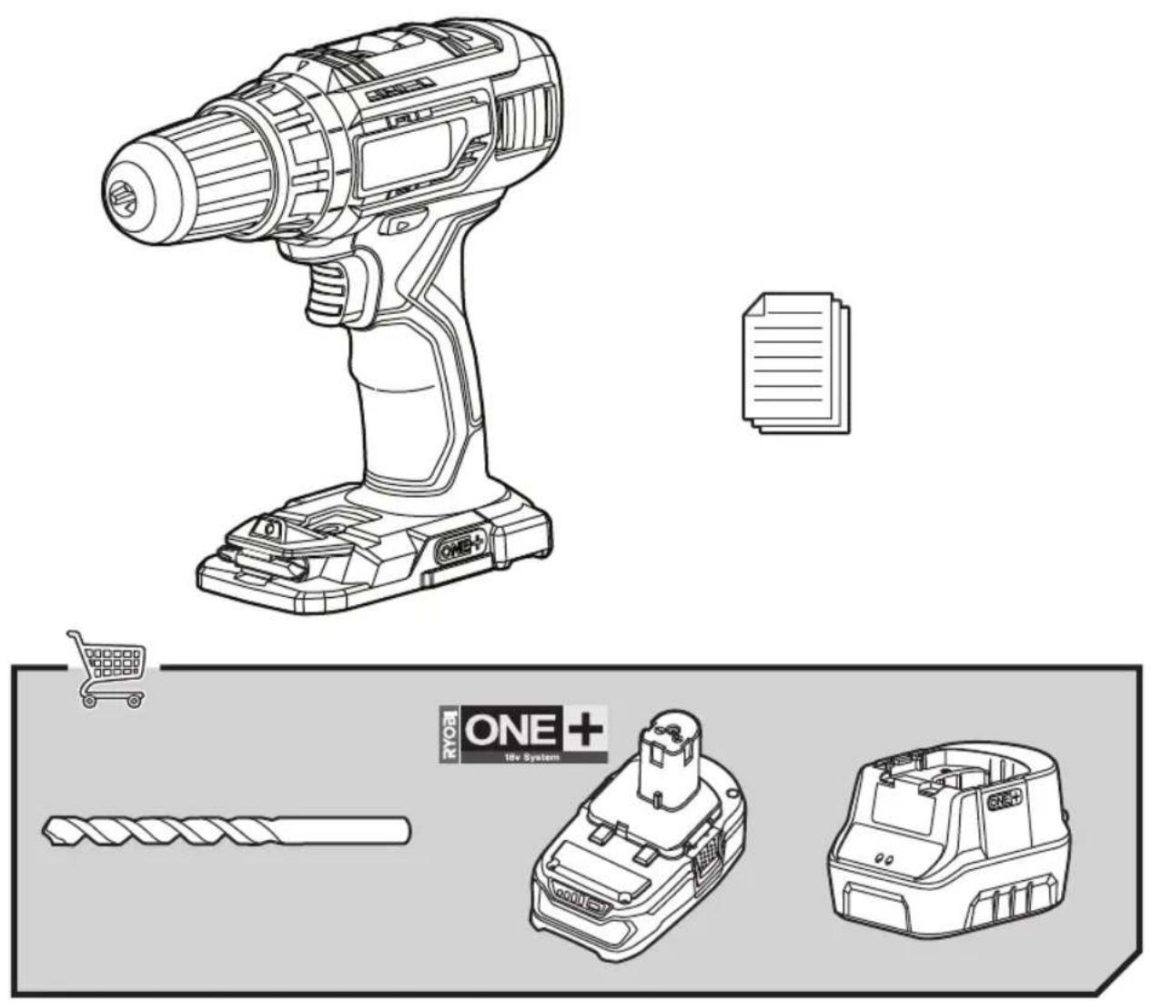 RYOBI One+ R18CK8 - ΠΡΟΣΟΧΗ - 1