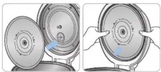 Cuckoo CR1055 - How to attach detachable cover - 1